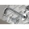 Kingston Brass KS8121BX Two-Handle Wall Mount Bathroom Faucet, Polished Chrome KS8121BX - alternate 3